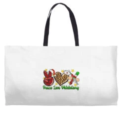 Peace Love Phlebotomy Christmas Weekender Totes