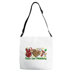 Peace Love Phlebotomy Christmas Adjustable Strap Totes