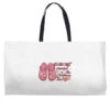 Pink Christmas Crocin' Around The Christmas Tree Weekender Totes