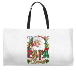 Papa Claus Christmas Weekender Totes