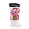 Cute Santa Axolotl Christmas Fish Lizard Xmas Sala Travel Mug