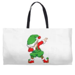 Christmas Dabbing Elf Squad Xmas Dab Kids Family M Weekender Totes