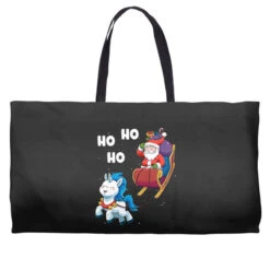 Christmas Santa Unicorn Magical Xmas Santa Claus S Weekender Totes