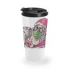 Christmas 2020 Santa Wearing Mask Funny Xmas Costu Travel Mug