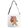Bigfoot Santa Christmas Bag Xmas Sasquatch Boys Ki Adjustable Strap Totes