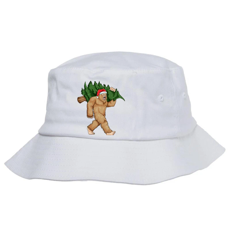 Bigfoot Santa Christmas Tree Xmas Sasquatch Boys K Bucket Hat 3 Bigfoot Santa Christmas Tree Xmas Sasquatch Boys K Bucket Hat