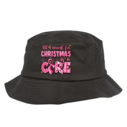 All I Want For Christmas Is A Cure Breast Cancer Bucket Hat