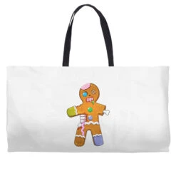 Zombie Christmas Gingerbread Man Scary Xmas Krampu Weekender Totes