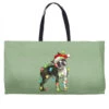Christmas Boston Terrier Weekender Totes