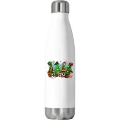 Christmas Trees With Football Stainless Steel Water Bottle