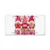 Merry Pink Christmas Gnomes License Plate