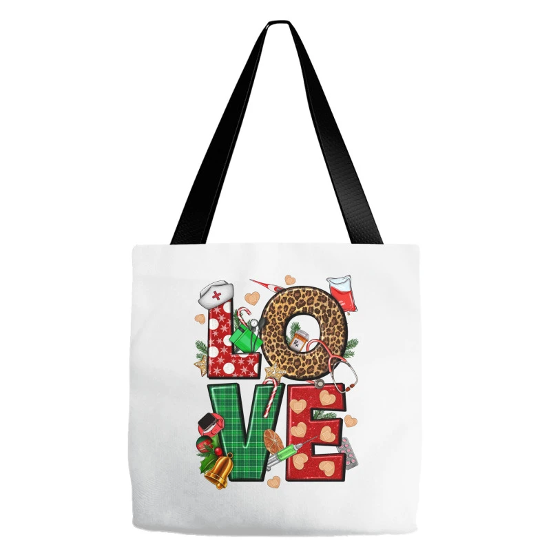 Love Nurse Christmas Tote Bags 3 Love Nurse Christmas Tote Bags