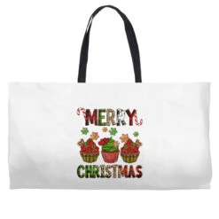 Merry Christmas Cupcakes Weekender Totes