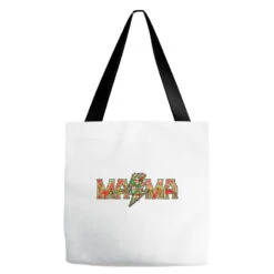 Mama Christmas Lightning Bolt Tote Bags