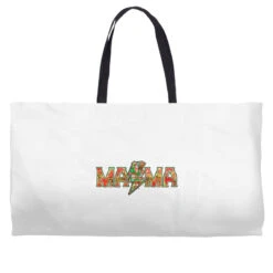 Mama Christmas Lightning Bolt Weekender Totes
