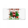I Love A Man With A Beard Christmas License Plate