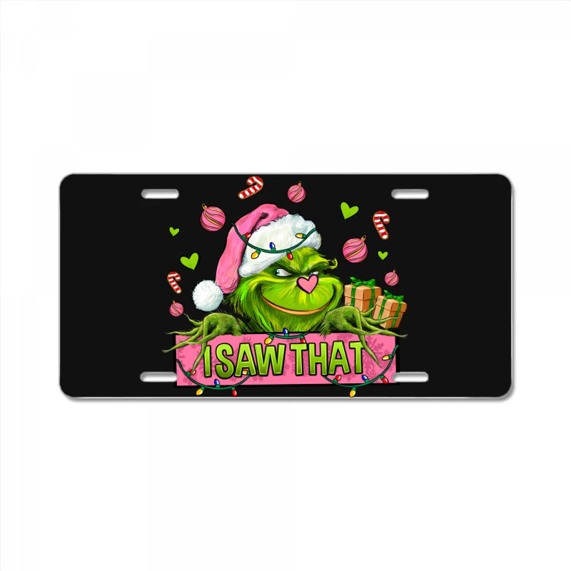 Christmas Characters I+saw+that+ License Plate 3 Christmas Characters I+saw+that+ License Plate