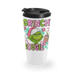 Christmas Characters And Bougie Travel Mug