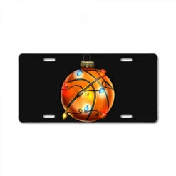 Christmas Baskeball License Plate
