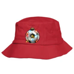 Christmas Soccer Bucket Hat