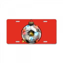 Christmas Soccer License Plate