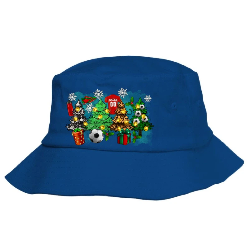 Christmas Trees With Soccer Bucket Hat 3 Christmas Trees With Soccer Bucket Hat