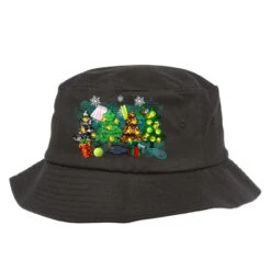Christmas Trees With Tennis Bucket Hat