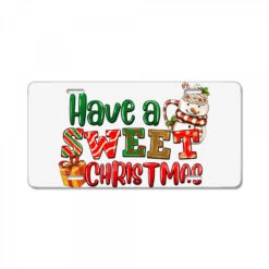 Have A Sweet Christmas License Plate