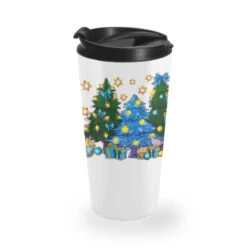 Hannukah Christmas Trees Travel Mug