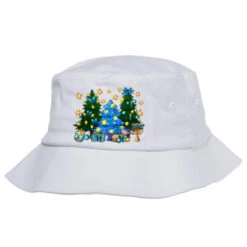 Hannukah Christmas Trees Bucket Hat