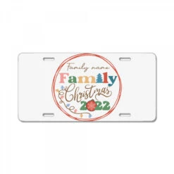 Crm21112206 (family Name) Family Christmas 2022 Sv License Plate