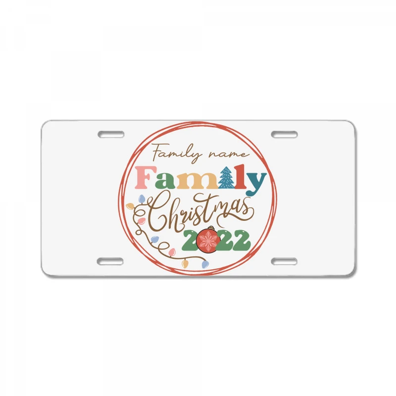 Crm21112206 (family Name) Family Christmas 2022 Sv License Plate 3 Crm21112206 (family Name) Family Christmas 2022 Sv License Plate