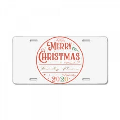 Crm21112209 Merry Christmas (family Name) Family 2 License Plate
