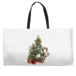 Festive Af Christmas Middle Finger Weekender Totes