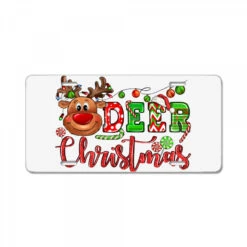 Deer Christmas Reindeer License Plate