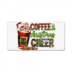 Coffee And Christmas Cheer License Plate