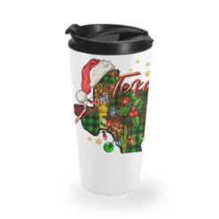 Christmas Texas Map Travel Mug