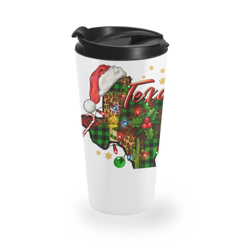 Christmas Texas Map Travel Mug 3 Christmas Texas Map Travel Mug
