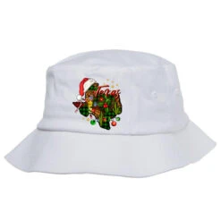 Christmas Texas Map Bucket Hat
