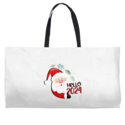 Santa Claus Happy Christmas 2024 Weekender Totes
