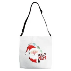 Santa Claus Happy Christmas 2024 Adjustable Strap Totes