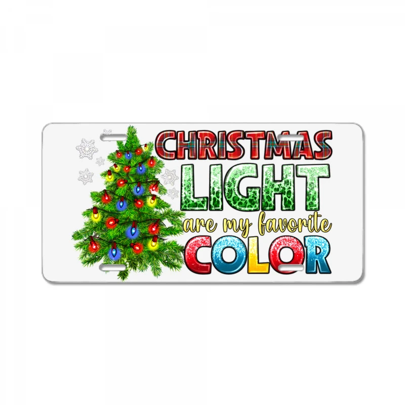 Christmas Light Are My Favorite Color License Plate 3 Christmas Light Are My Favorite Color License Plate