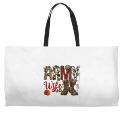 Christmas Army Wife Weekender Totes