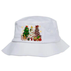 Cake Christmas Trees Bucket Hat