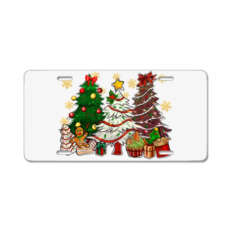 Cake Christmas Trees License Plate 3 Cake Christmas Trees License Plate