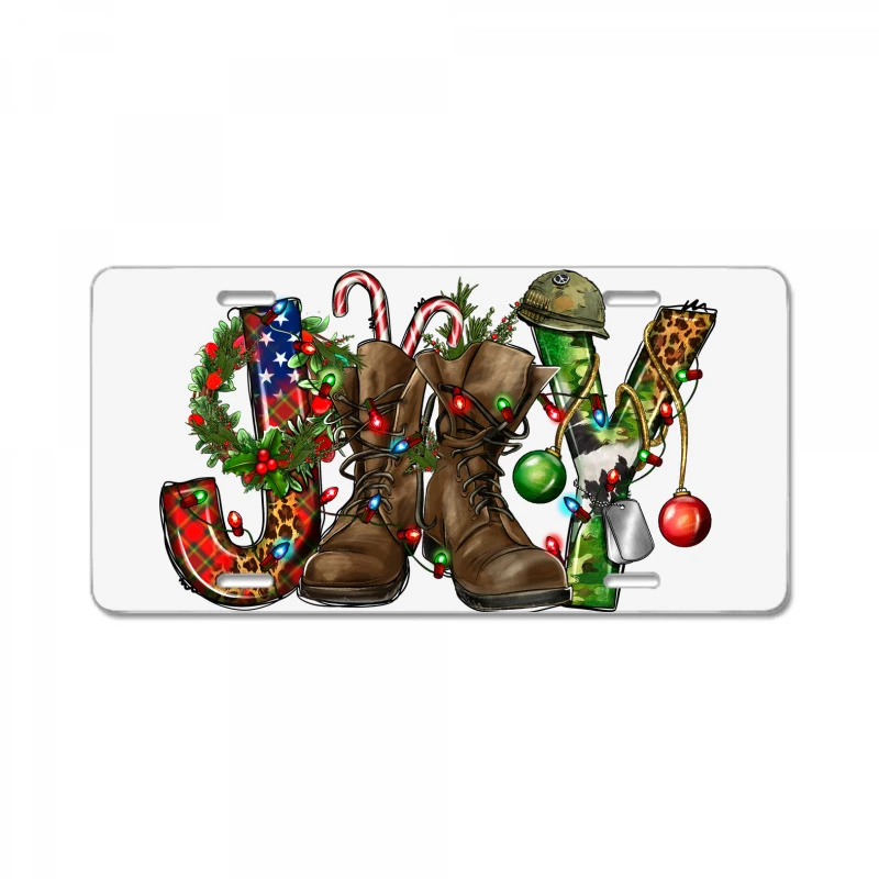 Army Christmas Joy License Plate 3 Army Christmas Joy License Plate
