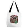 Skeleton With Coffee Cup Christmas Tote Bags