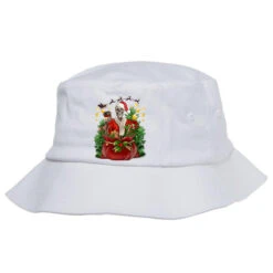 Santa Skeleton Christmas Bucket Hat