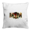 Afro Woman Christmas Mom Throw Pillow