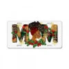 Afro Woman Christmas Mom License Plate